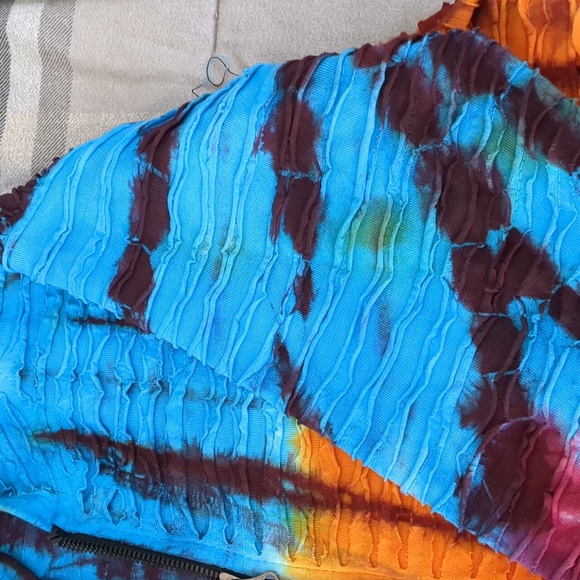Rising International Tie Dye Textured Full Zip Sweatshirt XL? - Picture 5 of 5